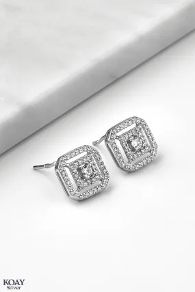 Zircon Hexa Earring